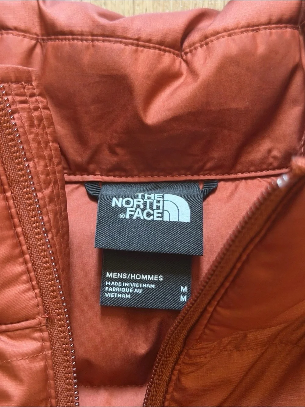 The North Face Men's Brick Red Quilted Puffer Jacket